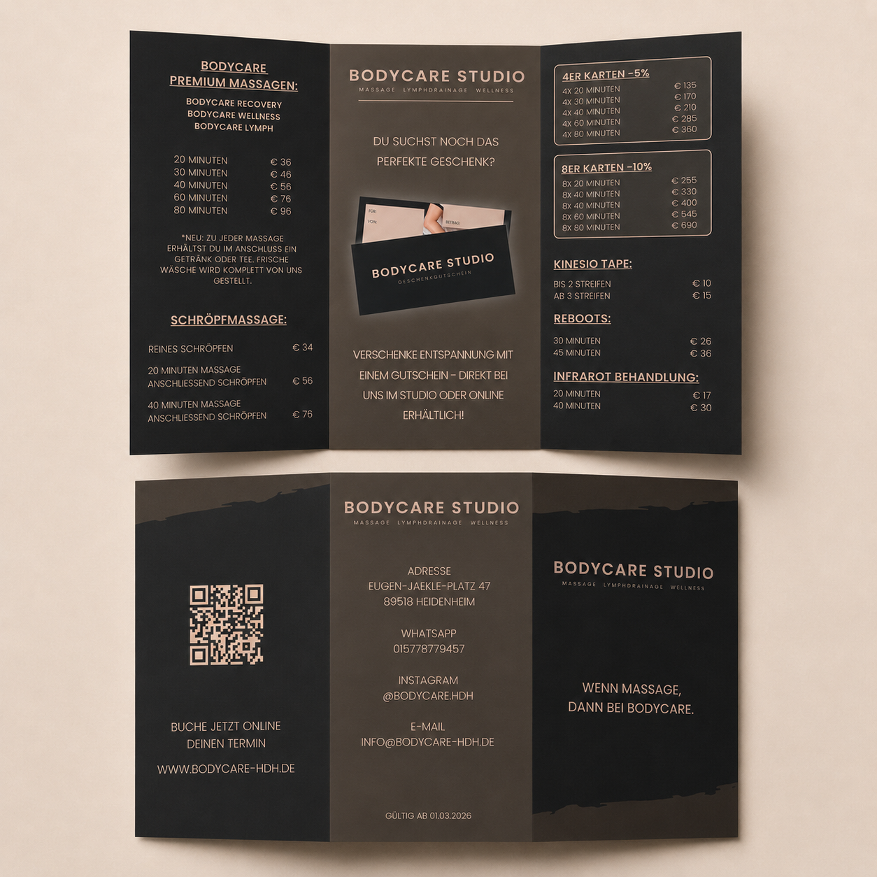 Flyer BodyCare Studio